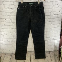 Lauren Jeans Co Pants Womens Corduroy 8 Black 90’s Vintage  - £15.47 GBP