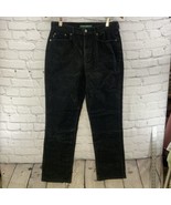 Lauren Jeans Co Pants Womens Corduroy 8 Black 90’s Vintage  - £15.56 GBP