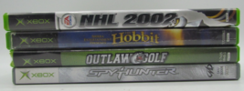 Original XBox Lot of 4 Games: The Hobbit, Spy Hunter, Outlaw Golf  &amp; NHL... - $15.59