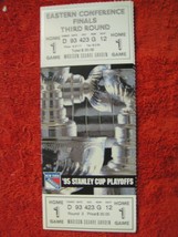 NY Rangers 1995 Stanley Cup Playoffs Finals 3rd Round Game 1 Ticket Stub MSG - £6.22 GBP