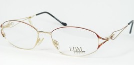 Vintage Ebm 1354 Col.Ro Gold /RED /ORANGE Eyeglasses Glasses 52-15-135mm Germany - $47.52