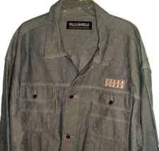 Mens jacket Pelle Pelle Marc Buchanan Rhapsody Blues XXL Denim Jean hip hop - £38.93 GBP