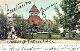 Binghamton Ny ~ Casinò Park ~ Brillantini Greetings From Cartolina 1906 - £5.73 GBP