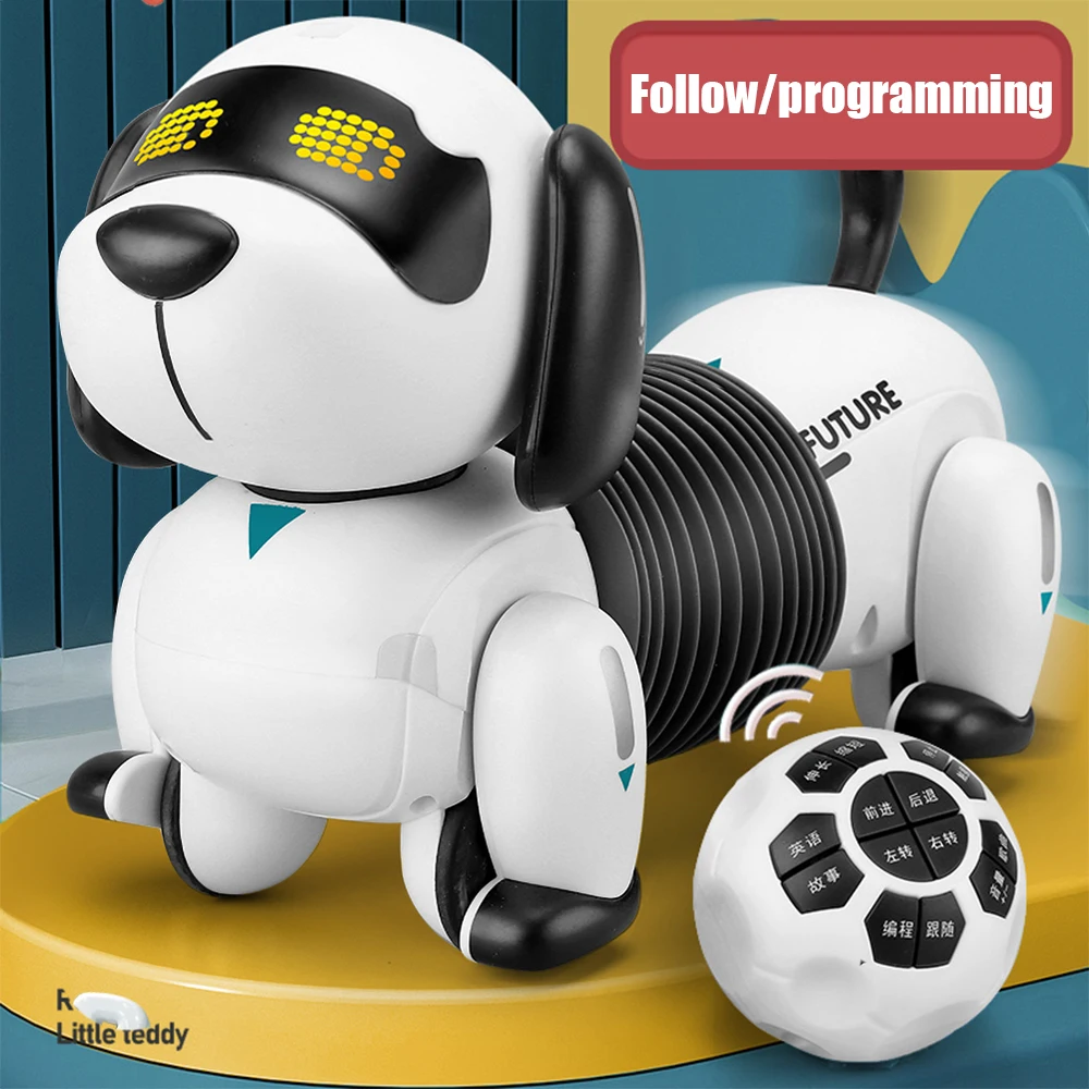 New Toy Dog Ai Intelligent Robot Dog Voice Dialogue Programming Interaction Will - £45.88 GBP