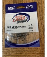 Eagle Claw Duo Lock Snaps 40 Lb Size 3-Brand New-SHIPS N 24 HOURS - $26.20 CAD