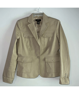 Body by Victoria tan two button blazer size 8 - $273.88 MXN