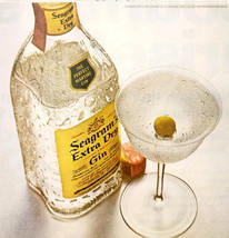 1966 Seagrams Extra Dry Gin Advertisement Vtg Distillery Liquor DWII31 - $29.99