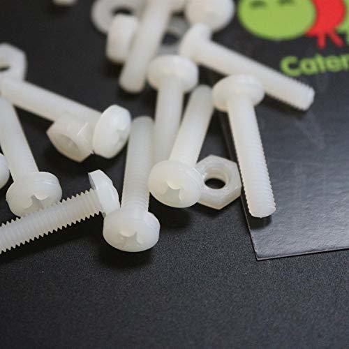 50 x Nylon Pan Head, Crosshead Plastic Machine Screws, M3 x 20mm, Plasti... - $24.74