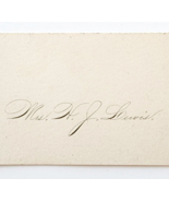 1850s-60s Hand Signed H.J. Lewis Business Card Victorian RARE Poet Boston - £158.79 GBP