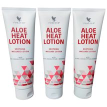 6 Pack Forever Aloe Heat Lotion (6x4oz) Soothing Massage  Lotion Exp 2025 - £56.21 GBP