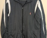 Sports Illustrated embroidered SI 2XL Windbreaker Jacket black full zip - £9.77 GBP