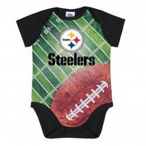 NFL Pittsburgh Steelers Bodysuit Field Print Size 3-6 Month Youth Gerber - £11.71 GBP