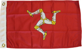 Isle of Man - 12&quot;X18&quot; Nylon Flag - £21.07 GBP