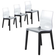 LeisureMod Marsden Modern Dining Chair with Beech Legs, Contemporary Pla... - $860.44