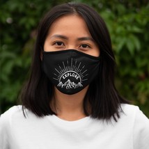 Stylish Explore Mountain Sun Graphic Fitted Polyester Face Mask - $17.51