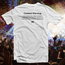 Content Warning Cotton T-SHIRT Video Explicit Language - $23.73+