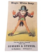 Magic White Soap Man on Roller Skates Trying To Go Both Way Victorian Tr... - £18.92 GBP