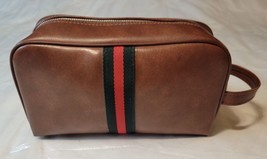 Vintage Interpur Designer Collection Brown Zipper Travel Bag 10”x6” - EUC - $9.09