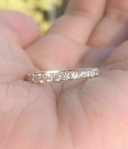 2Ct Round Lab Creates VVS1 Diamond Full Eternity Wedding Ring 14K Rose Gold P... - £47.54 GBP