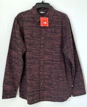 The North Face Men&#39;s Long Sleeve Slate Woven Retro Button Front Shirt Burgundy S - £23.14 GBP