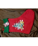 Vintage Disney Christmas Stocking Mickey Mouse Pluto Goofy 16&quot; Felt - $20.00