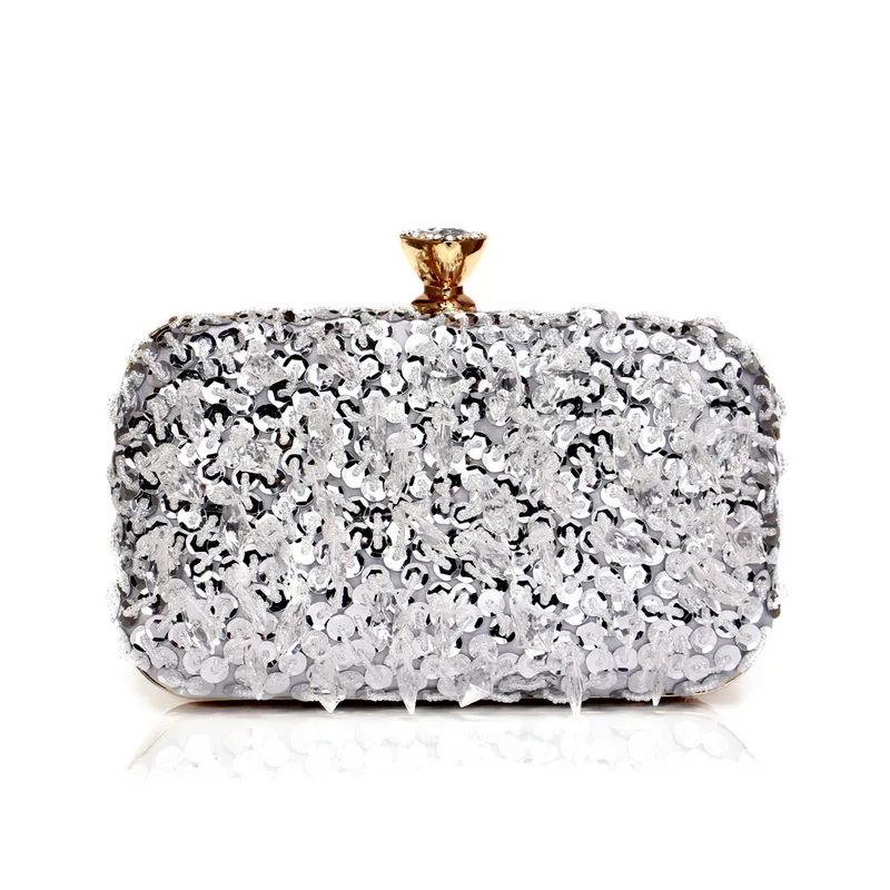 New Women Clutch Bags Plastic Beading Evening Bags Tel Fashion Ladies Dress Hand - $92.35