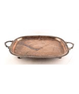 *Vintage  Silver-Plated  Serving Tray 22&quot; - $500.07 MXN