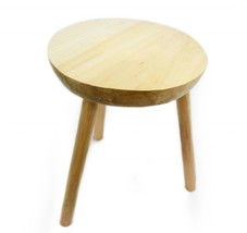 Solid Wood Round Side/End/Lamp/Coffee/Tea Table, Wood Hand Made 50 x 41 cm - £79.82 GBP