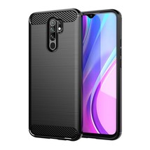 Case On Redmi 9 Shockproof Cover Carbon Fiber Brushed Cases For Xiaomi R... - £8.71 GBP