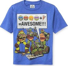 Teenage Mutant Ninja Turtles Blue Tee Graphic T-Shirt New Boys Size 4 Or 5-6 - £6.85 GBP