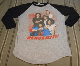 AEROSMITH 1984 Back in The Saddle Tour  CONCERT T-Shirt 3/4 sleeve  Sz. Lg. - $104.93
