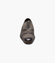 Stacy Adams Rodano Leather sole Lizard Cap Toe Oxford Shoes Gray 25527-020 image 6