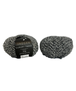 Jaeger Luxury Tweed Wool Yarn Lot of 2 Skeins Gray Shade 839 NEW - £12.86 GBP