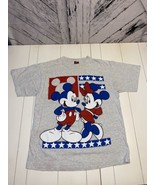 Vintage Mickey Unlimited Jerry Leigh Minni &amp; Mickey Disney Patriotic Tshirt - $54.75 CAD