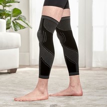 Full Leg Compression Sleeves Medium M Hypoallergenic and odor/bacteria resistant - £22.25 GBP