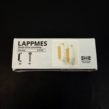 Ikea LAPPMES 2 Birch White 4 7/16 &quot; Handles - Cabinet Hardware - 404.461.22 - £19.77 GBP