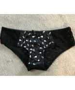New American Eagle Aerie S/P Black Geo Print Lace Panties - $9.89