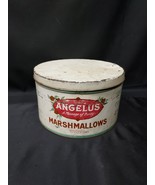 Antique Ca. 1910-1920 Angelus Cracker Jack Co. 5 lb Marshmallow Tin With... - €97,42 EUR