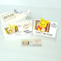 Winnie The Pooh Disney 100 Years of Wonder Retro Stamp Series Magnet Wit... - $29.69