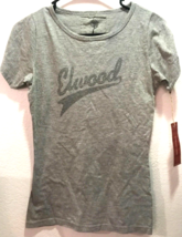 Elwood Genuine garment Women’s Juniors Grey T-shirt Size Small - £12.45 GBP