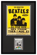 Beatles Framed 11x17 Vintage Topps American Pie Card + Shea Stadium Phot... - $79.19