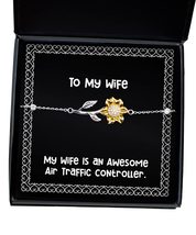 Special Wife Gifts, My Wife is an Awesome Air Traffic Controller, Joke Sunflower - £39.07 GBP