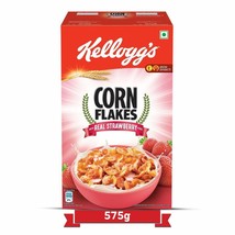 Kellogg&#39;s Cornflakes with Real Strawberry Puree, 575 g - free shipping - £25.75 GBP
