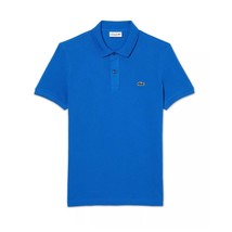 Lacoste Men&#39;s Short Sleeve Original Slim Fit Cotton Piqué Polo Shirt Blue M - £49.65 GBP