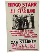 Ringo Starr 1992 USA Tour Heavy Stock 22in x 14in Nostalgia Poster - Pre... - $12.86