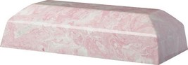 Large/Adult 298 Cubic Inch Pink Zenith Cultured Marble Cremation Urn for Ashes - £264.20 GBP
