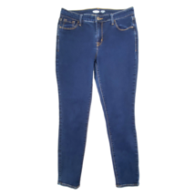 Old Navy Rockstar Mid Rise Super Skinny Secret Slim Blue Jeans size 8 Short - $22.49