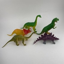Lot of 5 Vintage 1985 Imperial Dinosaurs Plastic/rubber Hong Kong - £11.70 GBP