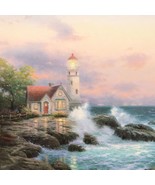 Thomas Kinkade Beacon of Hope Lighthouse Coastal Ocean Art - $26.24