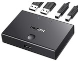 UGREEN USB Sharing Switch USB 2.0 Peripheral Switcher Adapter Box 2 Comp... - £25.78 GBP
